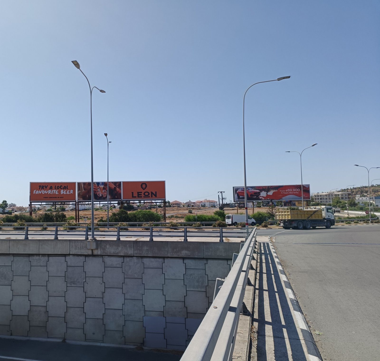 TEMCO billboard — Highway overpass
