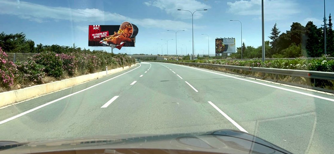 Super PISA Highway board on the Ayia Napa highway