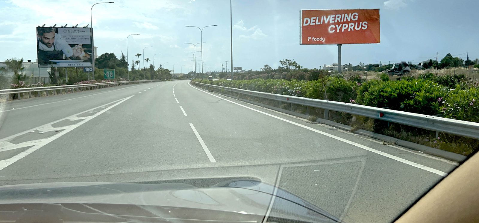 TEMCO billboard — Ayia Napa highway
