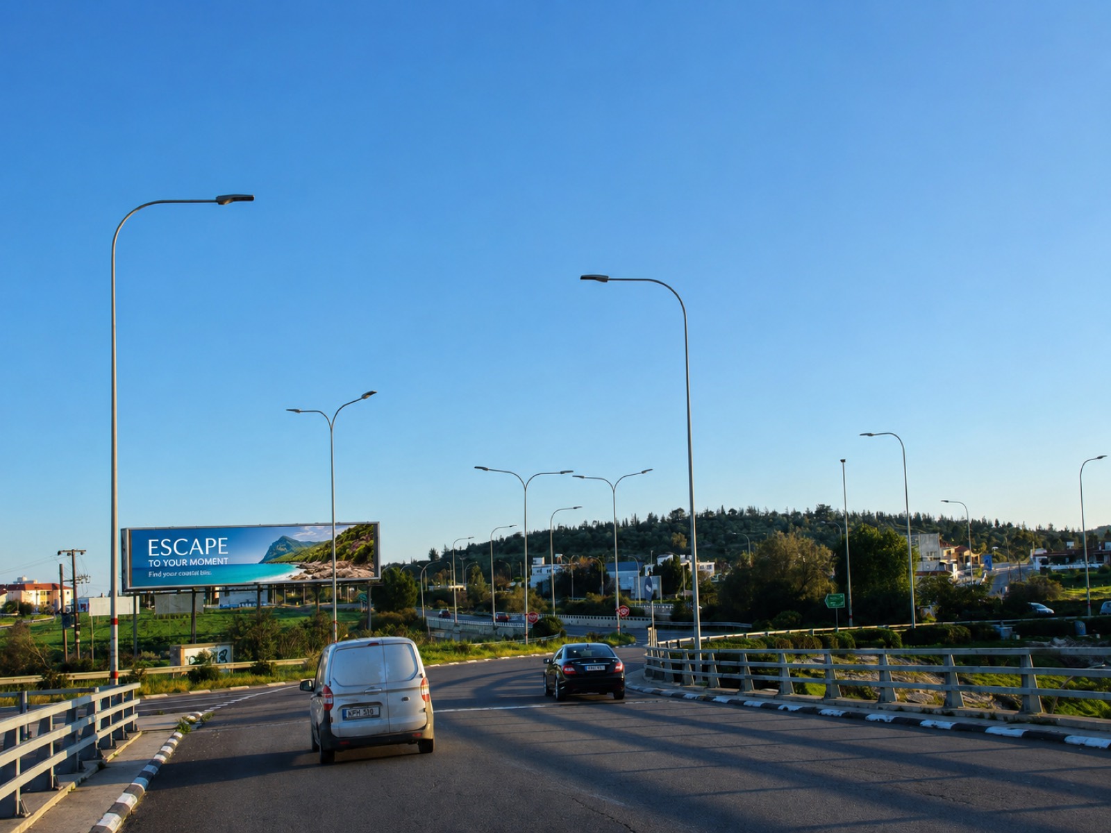 TEMCO billboard on a Limassol approach road